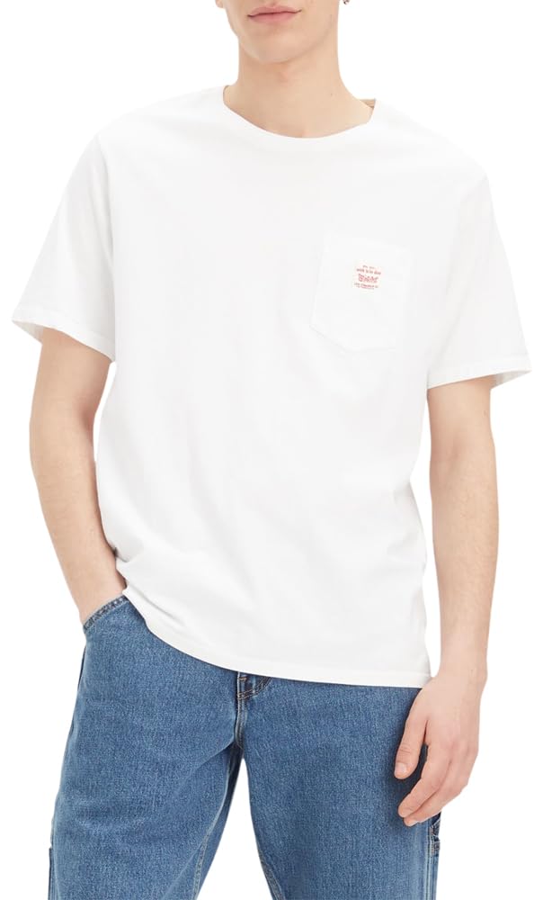 Levi's Men's Bright White Ss Workwear Tee