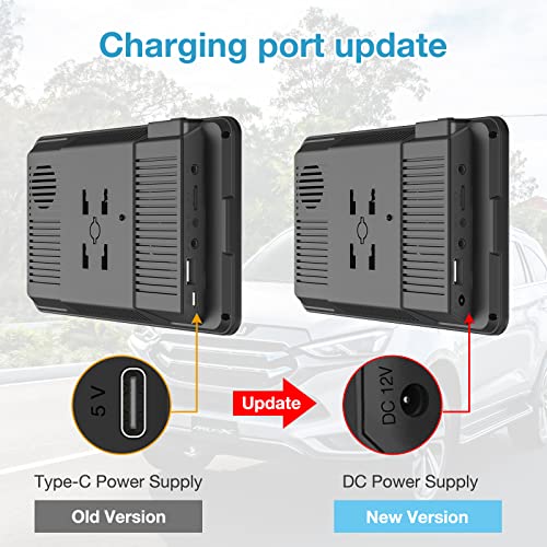 Carpuride 2023 Newest W707 Wireless Apple Carplay & Android Auto, 7 Inch Portable Car Play Ips Touch Screen Sync Gps Navigation Car Stereo Receiver, Bluetooth Handsfree, Mirror/Siri/Google/Fm/Aux #TOP7