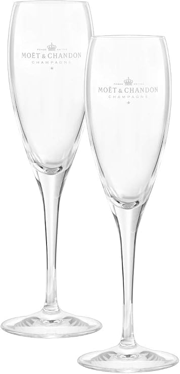 Moet & Chandon Imperial Champagne Flute Glasses 0.2l Set Glass Clear (2 pcs)