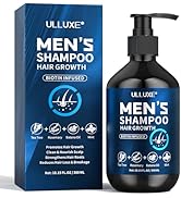 Biotin Hair Growth Shampoo for Men: Natural Mens Thickening Shampoo for Hair Loss and Thinning Ha...