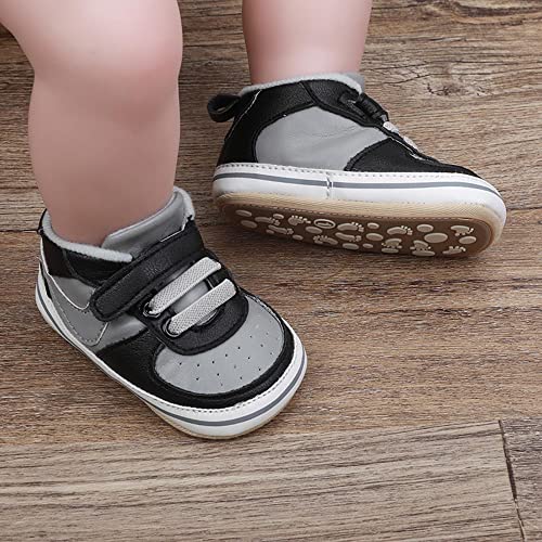 Image of Clowora Unsex Baby Shoes Boys Girls Infant Sneakers Non-Slip Soft Rubber Sole Toddler Crib First Walker Lightweight Shoes