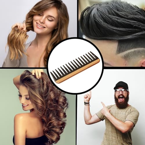 Peine de Dientes Anchos para Cabello Rizado Boorika miniatura 7