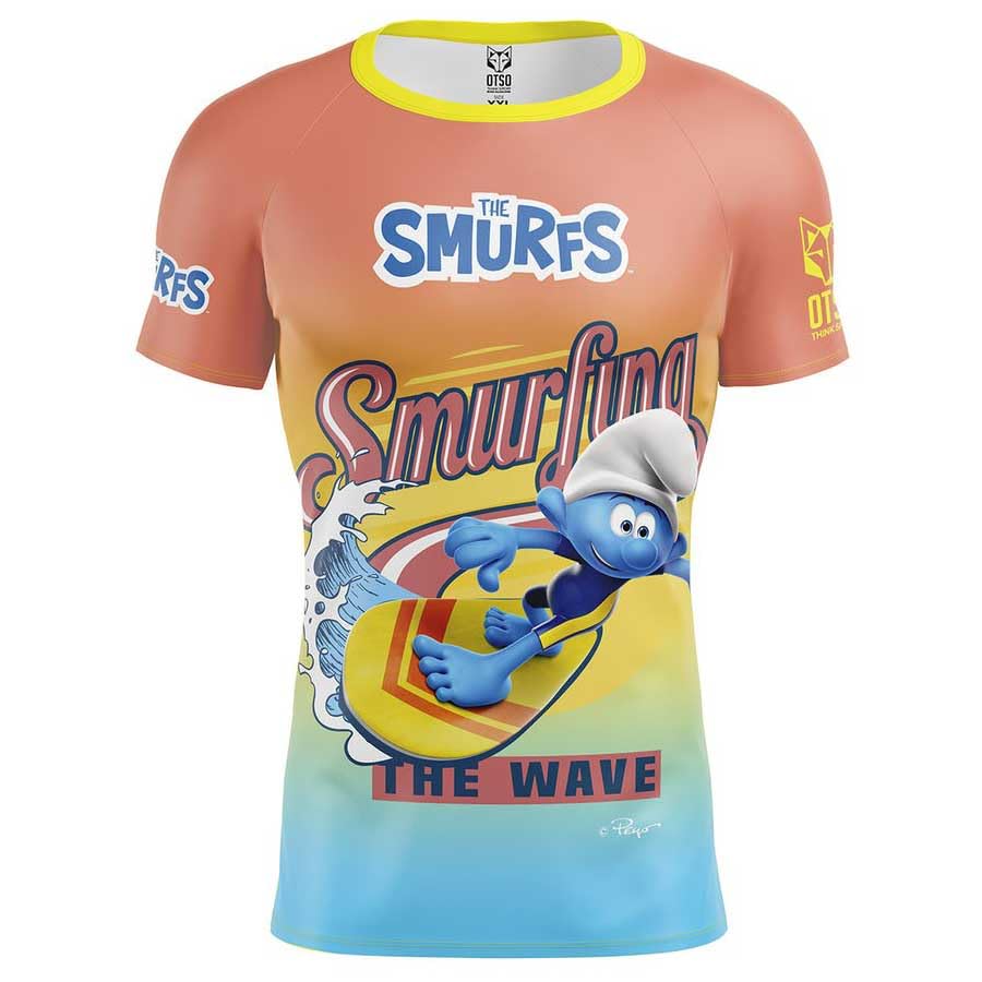 T-shirt Otso Smurf Smurfing L anti transpirant pour courir au sec