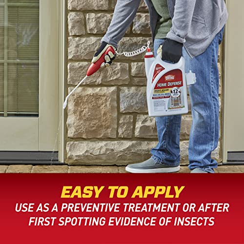 Image of Ortho Home Defense Insect Killer for Indoor and Perimeter2 with Comfort Wand - Ready-To-Use Bug Spray, Kills Ants, Cockroaches & Spiders, 1.33 gal.