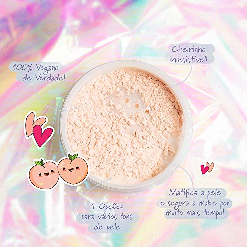 Adversa - Vegan Translucent Face Powder - Face Makeup, Loose Setting Powder Makeup, Beauty & Personal Care - Cruelty Free, Gluten Free, Portable Translucent Powder, Oily Skin Control - Peach #TOP2