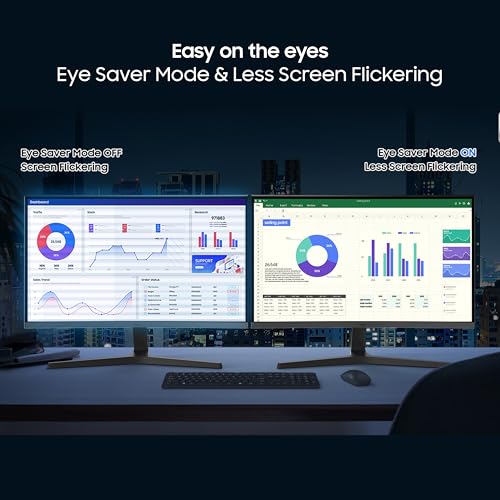 Image of Samsung 32 inch (80 cm) S3 1500R Curved Monitor|FHD 1920 x 1080|100 Hz|4 ms|Ports-HDMI,VGA|Game Mode|Eye Saver Mode|LS32D390GAWXXL||Wall Mountable|Black