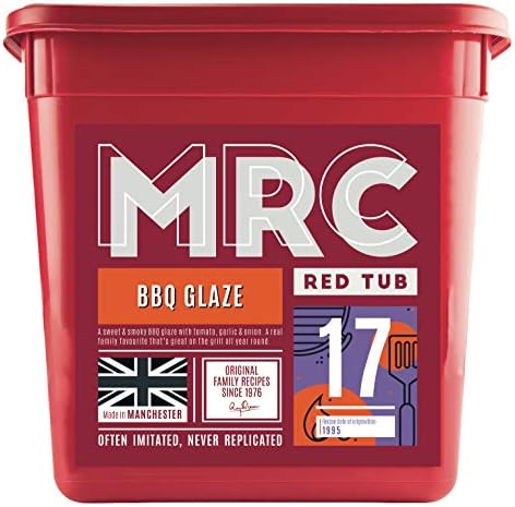 MRC BBQ Glaze 2.5kg – Professional BBQ Seasoning for Meat, Poultry & Fish – Sweet & Smoky Bulk Marinade – Free from MSG, Preservatives & Artificial Additives – Made in Manchester