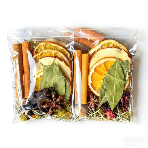 Paquetes de Especias Fáciles de Usar para Vino Caliente, Sidra de Manzana y Ponches Navideños, Ideales para Celebraciones de Temporada.(200g (2 Boxes) 8 Packs Total)