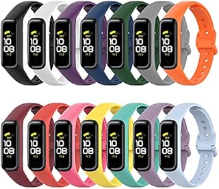 SenMore 14 Stück Armband kompatibel mit Samsung Galaxy Fit 2 Armbänder Silikon Fitness Sport Armband Uhr Zubehör Ersatz Armband kompatibel mit Samsung Galaxy FIT 2
