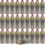 New 28 PC X MAX Flame Butane Gas Bottle CANISTERS 28PC Bottles for Cooker Heater Stove BBQ Camping Pack of 28 By SMART SHOPPING