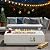 ECOTOUGE 56" Patio Propane Fire Pit Table, 50,000 BTU Rectangle Concrete Fire Pits with Waterproof Cover, Auto-Ignition, Free Lava Rocks for Garden, Porch, Backyard, White