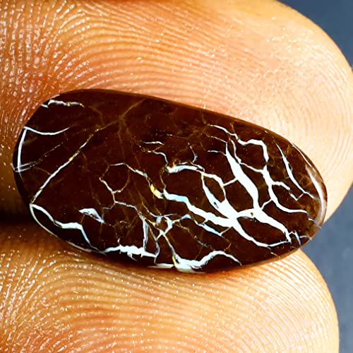 Opale Boulder d'Australie 6.45 ct, gemme cabochon multicolore naturelle - 2