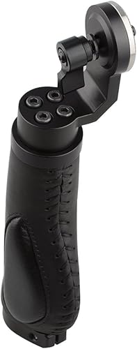 Miniatura 5 de CAMVATE Mango de cuero rosetón de aluminio para roseta accesorio estándar un par (negro, rosca M6, 1.252 in) - 1446