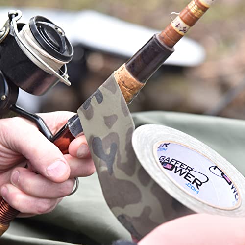 Gaffer Power Camouflage Gaffer Tape | Premium Grade Army Green Camo Tape | USA Made | Heavy Duty, Non-Reflective & Water Resistant | 2 Inch x 25 Yards - Thumbnail 2