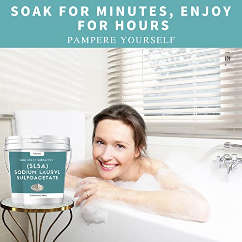 5.2 Pound Slsa Powder For Making Bath Bombs, Premium Slsa Sodium Lauryl Sulfoacetate Powder, Amazing Bubbles, Gentle On Skin, Suitable For Making Bath Bombs, Bath Truffles And More #TOP2