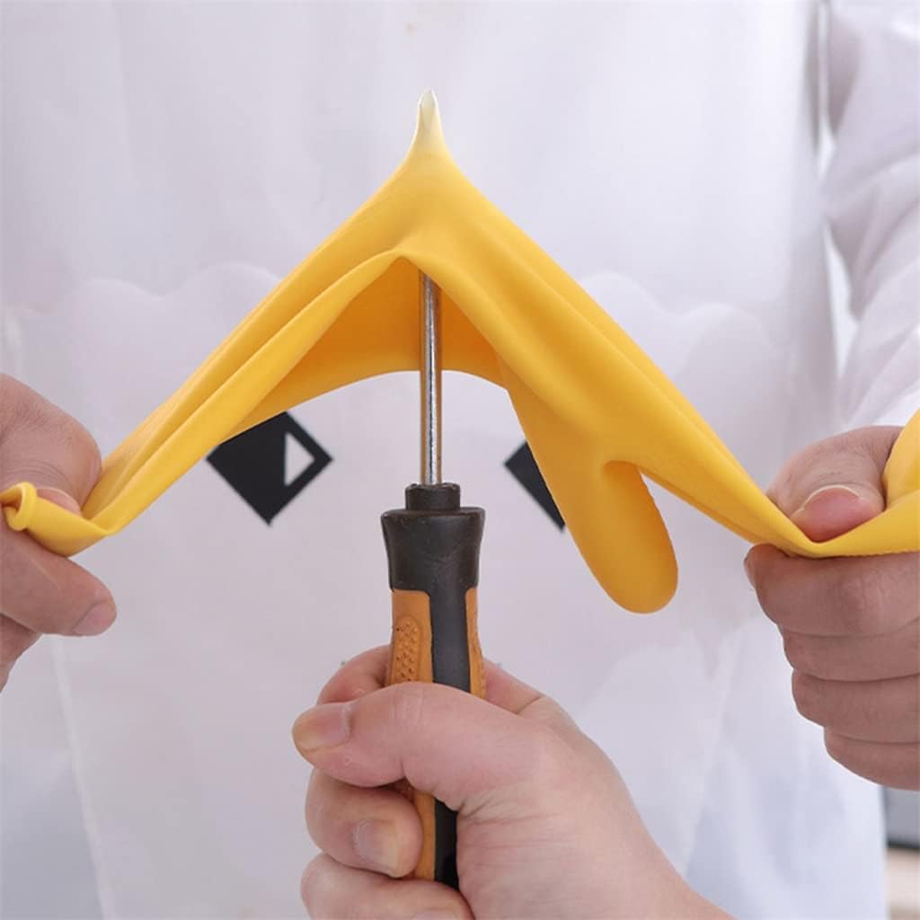 5 Pairs Home Rubber Gloves Plastic Latex Wear-resistant Dishwashing Housework Washing Clothes Waterproof Kitchen