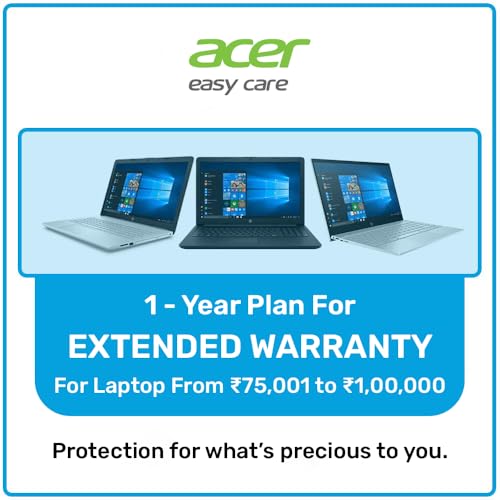 Image of Acer 1 Year Extended Warranty Rs. 75,001 - Rs. 1,00,000 (E- Mail Delivery Only)