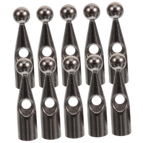 Parliky 10個折りたたみ傘用メタル傘骨カバー 傘尾ビーズ 耐久性あり 折り畳み傘 雨傘修理交換用 傘先端カバー兼用 小型軽量補修部品