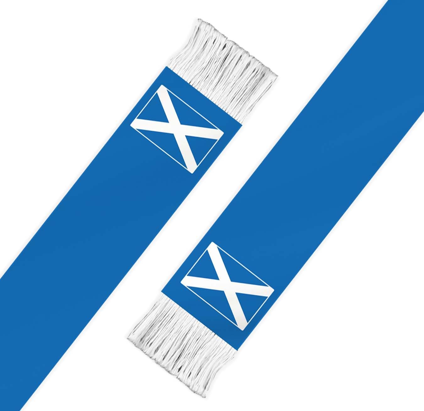 Scotland Flag Scarf,60inch Scottish Banner Sports Fan Scarves,18×150cm Novel Souvenir For Team Game Party Parade - Image 5
