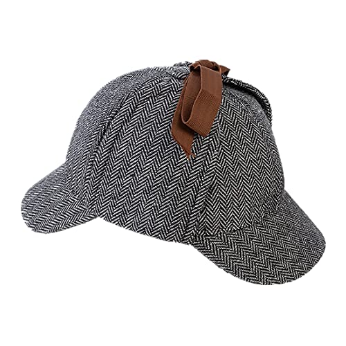 YICHUN Unisex Adults Kids Beret Hat Detective Hat Costume Hat Cosplay Deerstalker Hat Newsboy Caps (Grey, For Kids) YICHUN Unisex Adults Kids Beret Hat Detective Hat Costume Hat Cosplay Deerstalker Hat Newsboy Caps (Grey, For Kids)