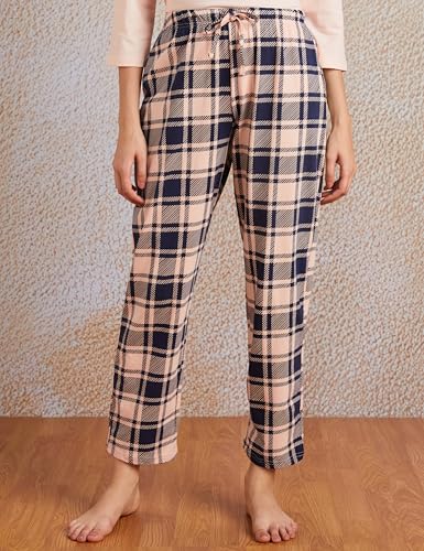 Image of Amazon Brand - Symbol Women's Cotton Regular Fit T-Shirt and Pajama Night Suit | Two Piece Set (Available in Plus Sizes)