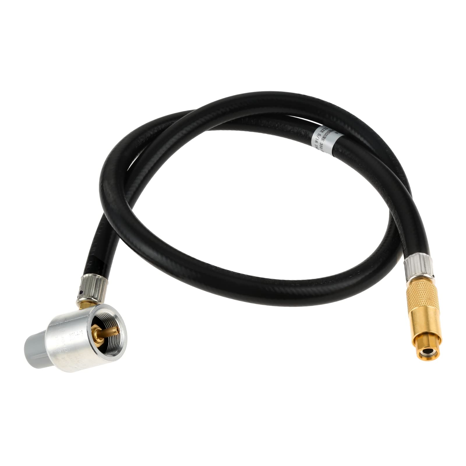 NOBRIM Propan-Tank-Zylinder-Adapter 12 Psi Druckregler 3 Fuß verlängerter Schlauch für Outdoor-Camping-Propan-Regler