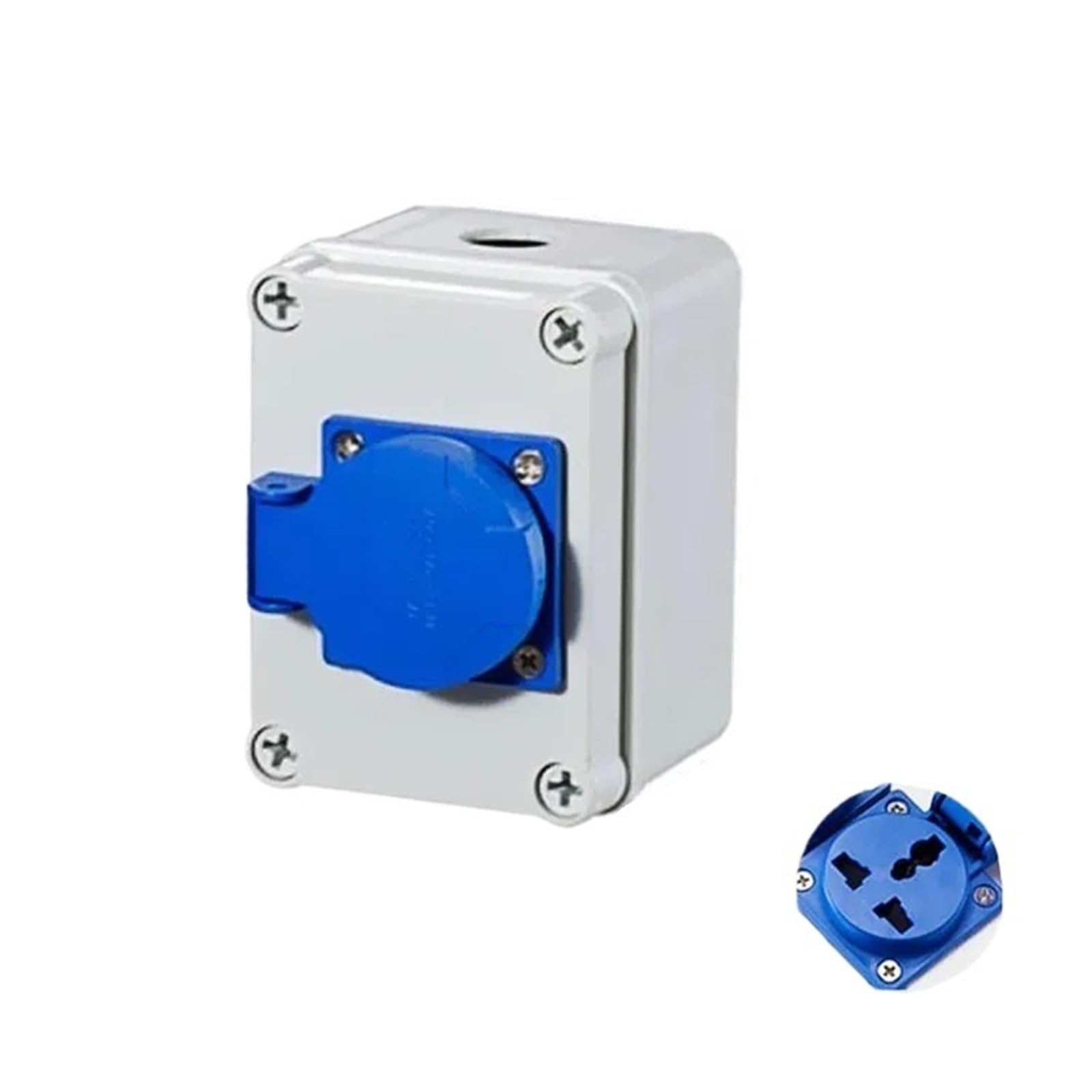Prise extérieure multifonction étanche KLVN trois trous boîtier mural 220V 10A de jardin
