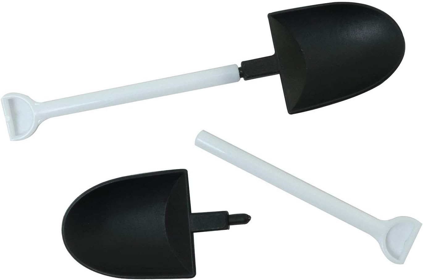 RLECS 50pcs Disposable Plastic Dessert Cake Scoop Shovel Shape Mini Ice Cream Spoon Pudding Dessert Spoons Party Supplies, Black - Image 6