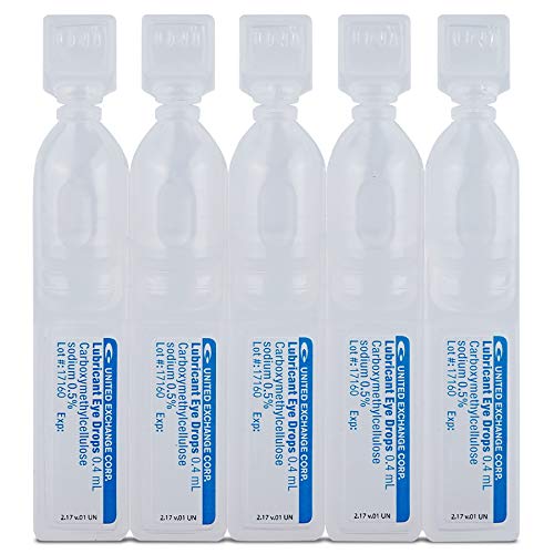Family Care Refreshing Lubricant Eye Drop Preservative Free Single Use Vials Individually Sealed containers of 5 vials , Relief for Redness Dry itching Sensitive Allergies 1 Package (100 Count)
