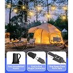 Tenmiro 200FT Outdoor String Lights, Ultra Long LED Patio Lights with Shatterproof High Brightness S11 Edison Bulbs, Outside Hanging Light Waterproof for Backyard Deck Porch Party Decor 2700K - Image 5