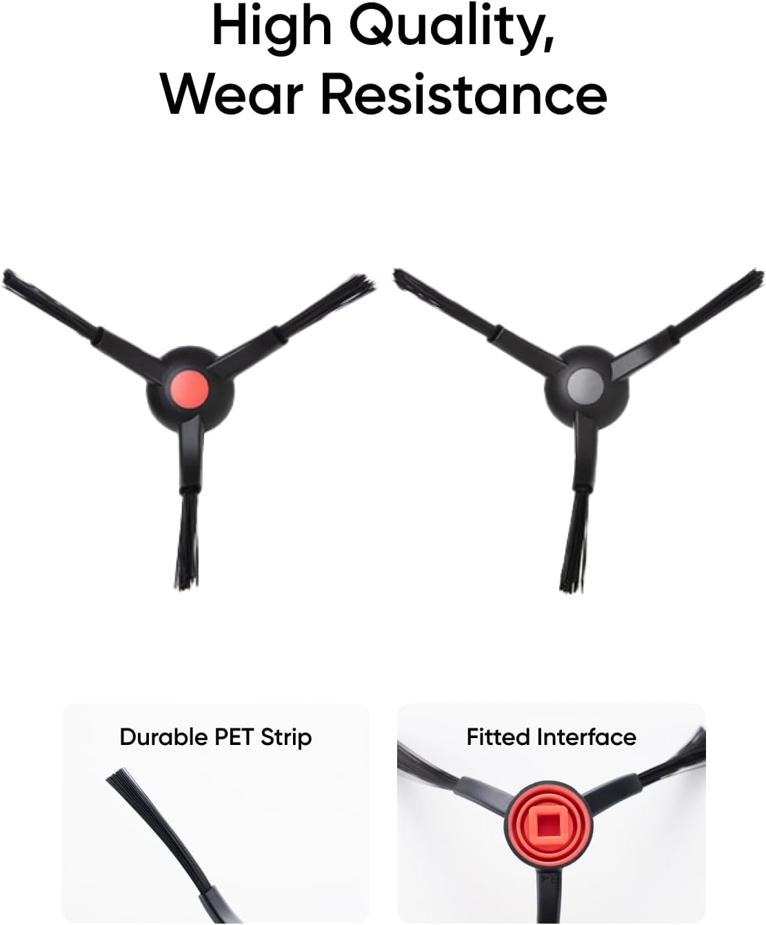 eufy Robot Vacuum E25 White & Accessory-Side Brush Omni S1 Pro/E25/E28 (Bundle)