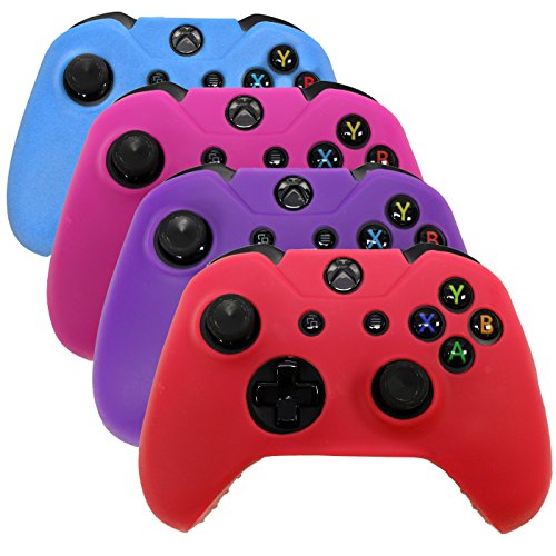 Hde Controller Protective Case For Xbox One Controllers 4 Pack Soft Anti Slip Silicone Controller Cover Skins Blue Red Purple Pink Buy Online In Belize At Belize Desertcart Com Productid