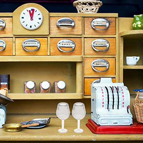 Toddmomy Mini Wine Glasses 10Pcs Miniature Dollhouse Wine Glasses 1: 12 Kids Dollhouse Kitchen Toys Dollhouse Accessories #TOP5