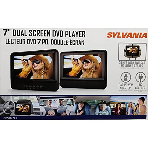 Sylvania Sdvd7751 / Sdvd7751R / Sdvd7751R 7 Dual Screen Portable Dvd Player - Recertified #TOP1