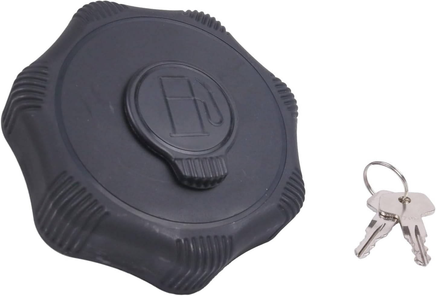 IEQFUE Fuel Tank Cap w/2 Keys 7041664 7414913 Compatible with Liebherr R924 R944 Kubota Excavator U55-4 KX018-4 KX033-4 KX040-4 KX057-4