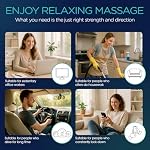 Shiatsu Neck and Back Massager with Heat - 3D Kneading Deep Tissue Massage Pillow for Lower Back, Shoulder, Calf, Foot, Use at Home, Car, Office YZ100