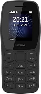 105 Classic | Single SIM Keypad Phone with Built-in UPI Payments, Long-Lasting Battery, Wireless FM Radio, Without Charger| 1 Year Replacement Guarantee | Charcoal