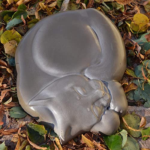 Concrete Mold Diy Cat Stepping Stone Mould Plaster Concrete Sleeping Cat Garden Path Patio Or Yard Size14,6" X10,9 X1,6 S03 #TOP6