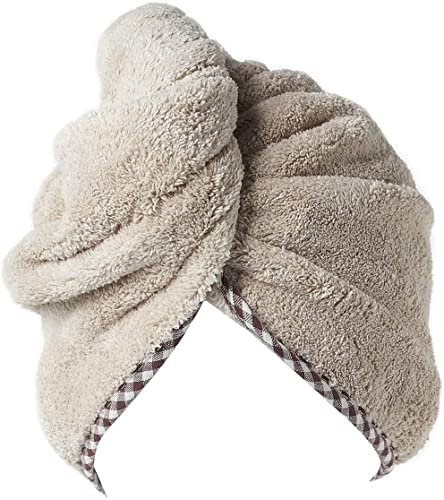 Haarturban, Turban Handtuch mit Knopf Cover