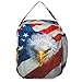 DTCCET 3PCS Classic Eagle Backpack Set, Lightweight Durable Daypack Cute Laptop Bag with Lunch Bags, Stylish Shoulders Backpack with Multiple Pockets(Eagle & American Flag)