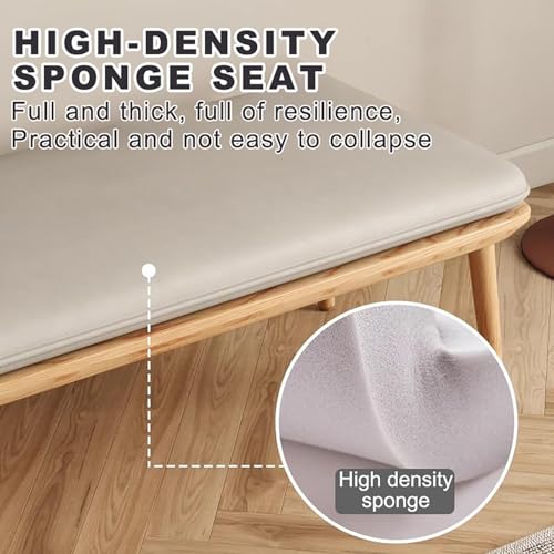 Banco de madera azul 120cm para cocina y dormitorio 8