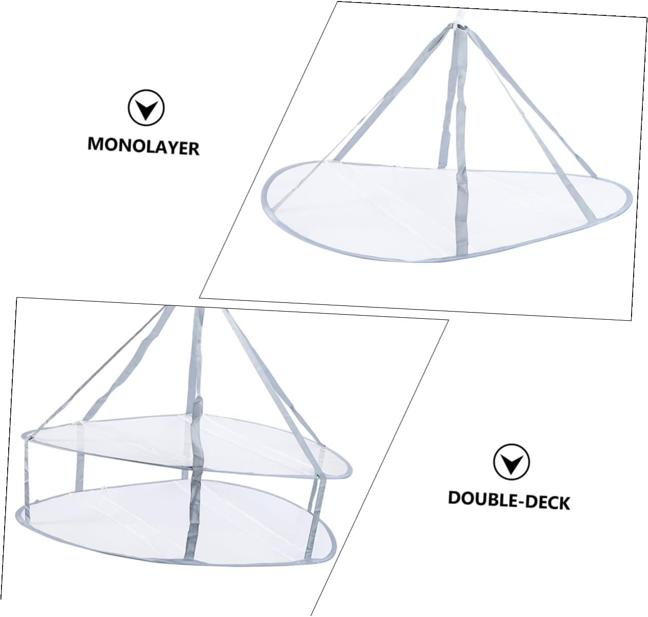 3pcs Clothes Drying Basket Set with Socks and Sweater Mesh Nets, Household Clothes Tuck Net for Indoor Balcony Laundry Storage