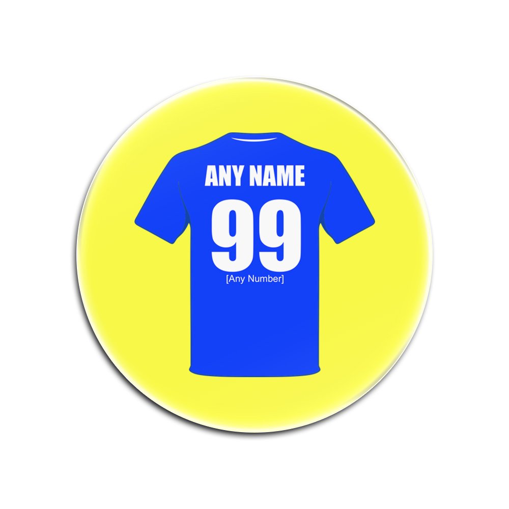 UNIGIFT Personalised Gift - Set of 4 x Queen of the South Round Glass Coasters (Football Club Design Theme, Colour Options) - Any Name/Message on Your Unique Mat Pad - The Doonhamers