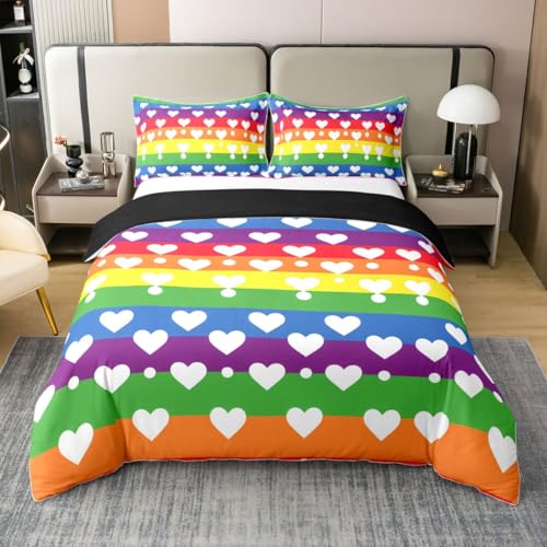 Rainbow Pride King Duvet Cover