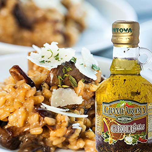 Mantova Grand’aroma Grilliata Extra Virgin Olive Oil, Made In Italy, Cold-Pressed, 100% Natural, Heart-Healthy Cooking Oil, Perfect Blend Of Spices For Grilling, Barbequing, Marinades, Or Sauces, 8.5 Oz (Pack Of 3) #TOP2