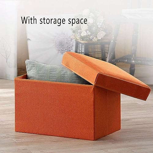 Siège repose-pieds pliable avec coffre de rangement intégré - 4