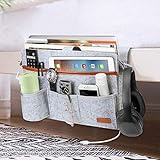 Betttasche bleibt stabil - Legen Sie es unter die Matratze, mit dem verstellbaren Gurt an der Bettschiene aufhängen, oder mit Klettverschluss auf dem Schreibtisch befestigen