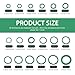 Opuweiy 270 PCS Car AC O Ring Kit, 18 Sizes Seal Gasket Washer Kit, AC Rubber O-Ring Gasket Assortment Set, Universal for Most Cars (Green)