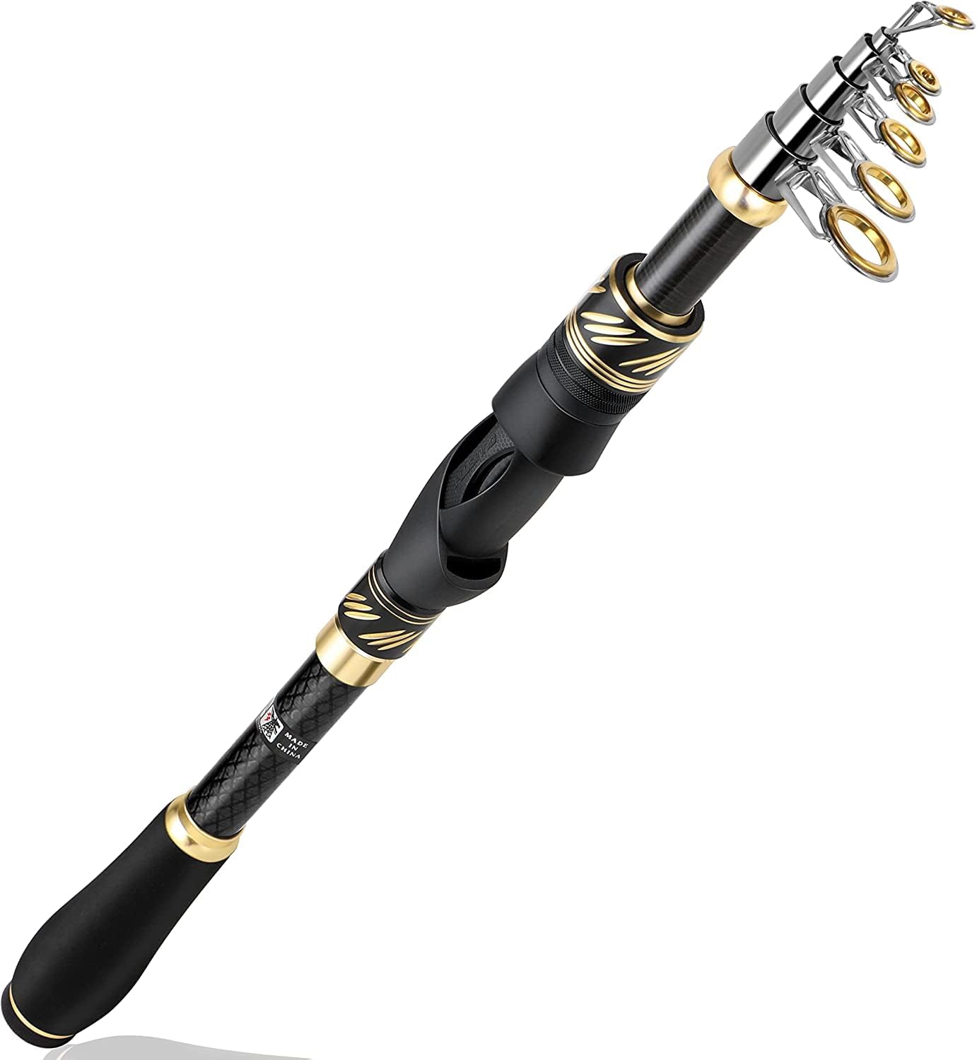 PLUSINNOFishing Pole Fishing Rod and Reel Combos Carbon Fiber Telescopic Fishing Pole with Spinning Reels Sea Saltwater Freshwater Kit Fishing Rod Kit