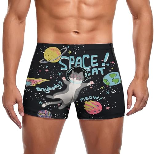 Short de bain homme chat de l'espace idéal pour vos vacances
